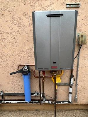 New Rinnai Tankless Water Heater