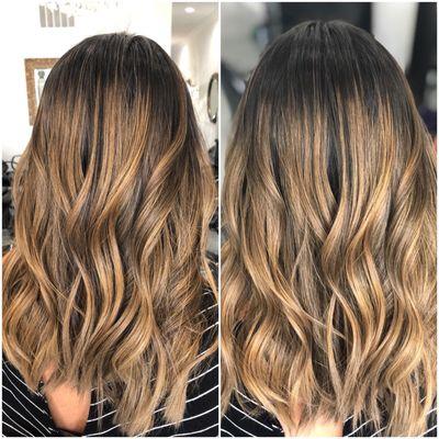 Caramel ash balayage