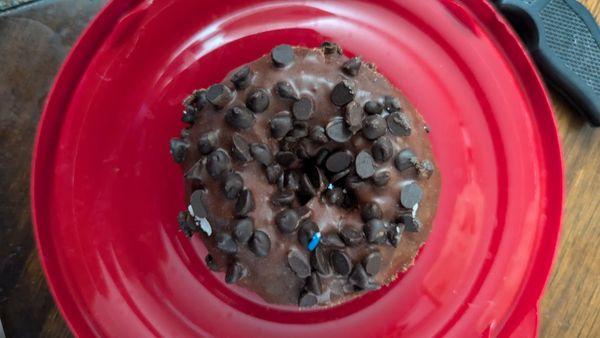 chocolate chip chocolate cake donut