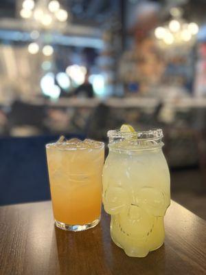 Bourbon peach punch, OG Margarita