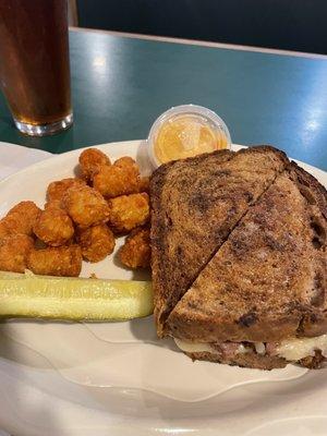 Reuben Sandwich with a side of tots (Tuesday Special)