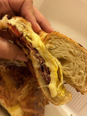 Bacon Egg & Cheese Croissant Sandwich