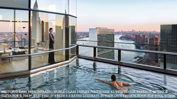 The Absolute Epitome Of World Class Luxury...A Crown Penthouse With Its Own Private Rooftop Pool