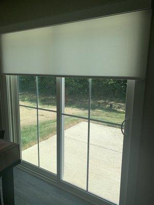 Shade for sliding glass door