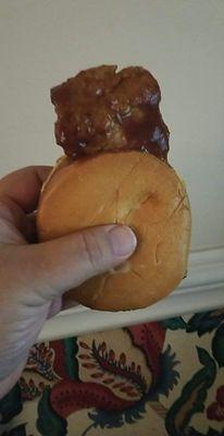 MCRIB ON HAMBURGER BUN?????