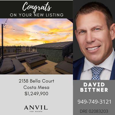 David Bittner, Anvil Real Estate, Costa Mesa