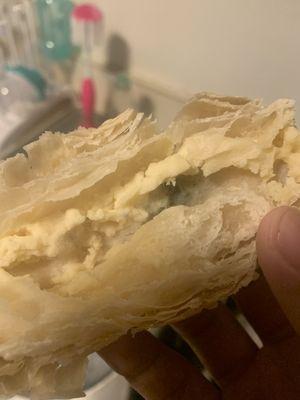 Mold growing in the center of a pastry