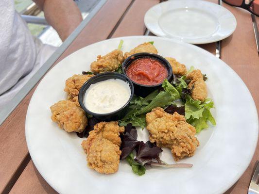 Fried oysters