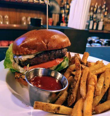 Cheddar Cheeseburger Medium Rare