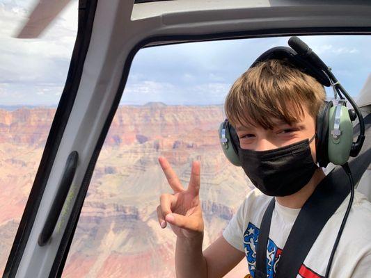 Me above the Grand Canyon with the height of the world!