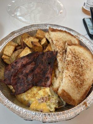 Old American Omelette Breakfast