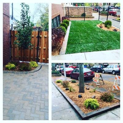 Complete job. Fence,brick patio and landscaping