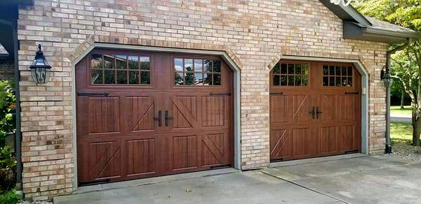 Wood Tone Garage Door