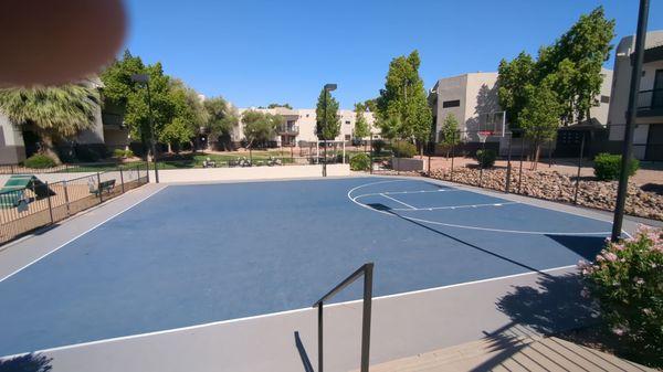 The new basketball court