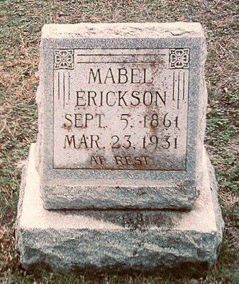 Q: "What is your last name? Where are you?" A: "Erickson. I am...exactly..." I later found this grave just a few feet away. See clip.