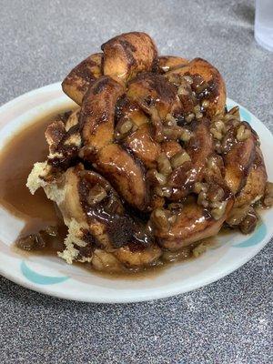 Warm, soft cinnamon sticky bun!