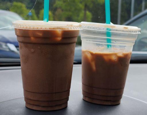 Pair of 16oz iced mochas (7/30/23)