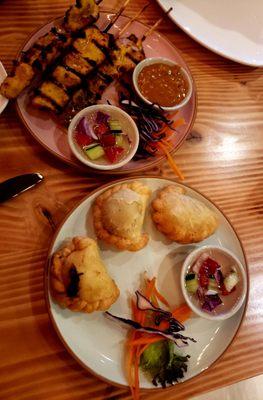 Curry Puffs & Chicken Satay