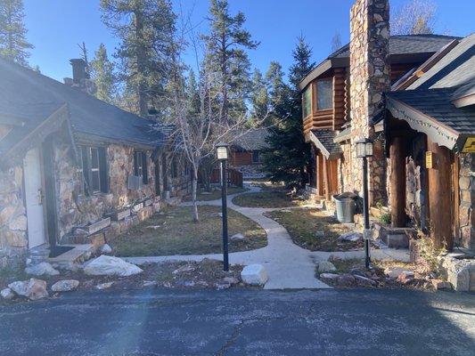 View of the cabins.