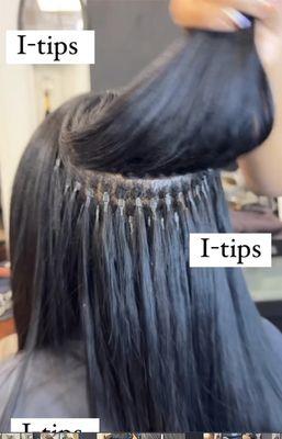 An neat and seamless I-tip installation done at Houston weaves.