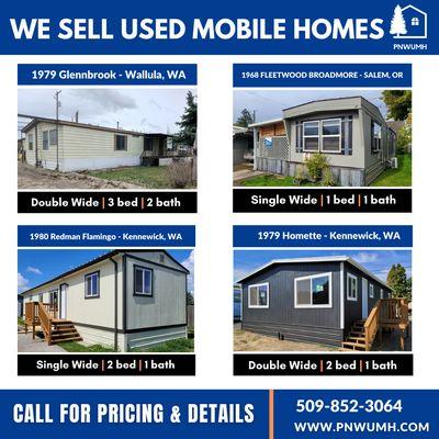 Are you looking to buy a mobile / manufactured home? We have a home for everyone and every budget.   509-852-3064