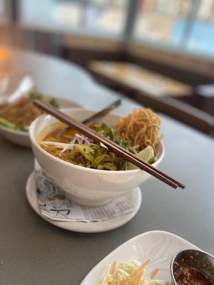 Khao Soi Soup Dinner - great flavors a little lacking in seasoning though