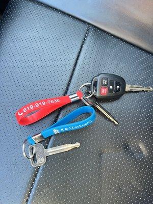 New Keys! And a free spare!