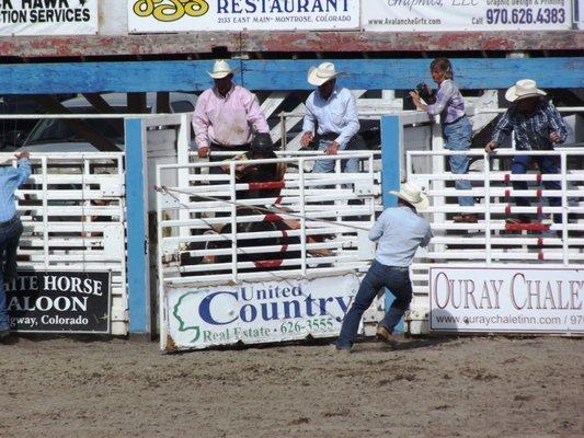 Kickin' it back at the Annual Ouray County Rodeo!  Hosted each Labor Day Weekend in Ridgway