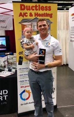 Look who came by to visit Dad at the tradeshow this weekend