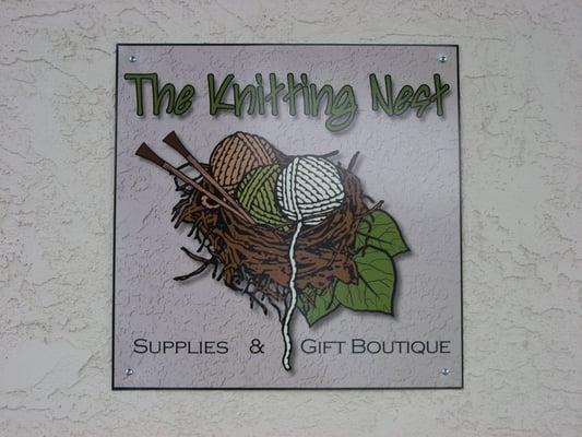 The Knitting Nest sign at the Perennial Vacation Club