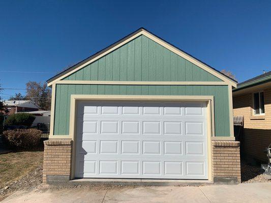 Our garage almost finished.