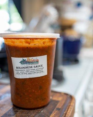 Lucca's Housemade Bolognese Sauce ($5.99/lb)