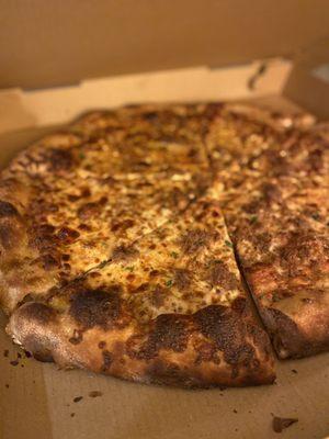 Barnyard Pizza -- Sourdough crust with sausage