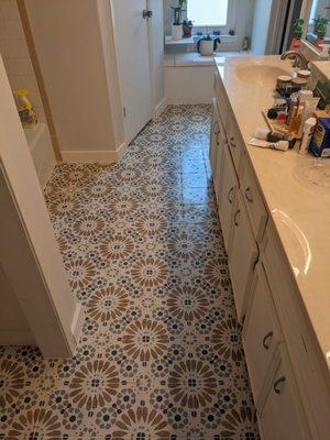 Tile floor