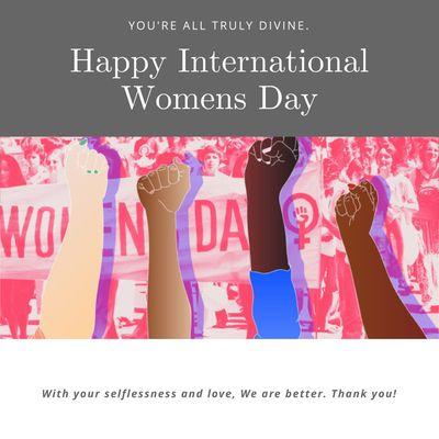 Thank you to all the women around the world!