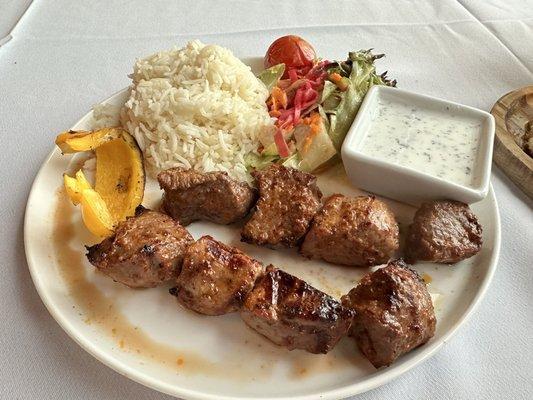 Lamb shish Kabab