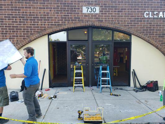 Commercial Custom Aluminum Storefront Replacement