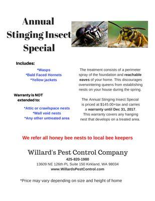 2017 stinging insect special