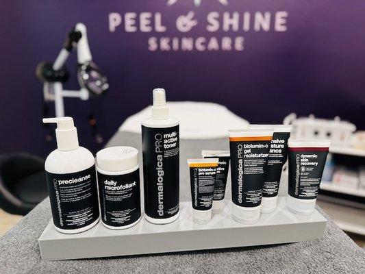 Peel & Shine is a vibrant modern space for all your Facial & Wax needs. Dermalogica is the product of my choice.