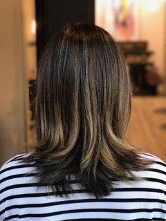 Partial Balayage and Razor cut