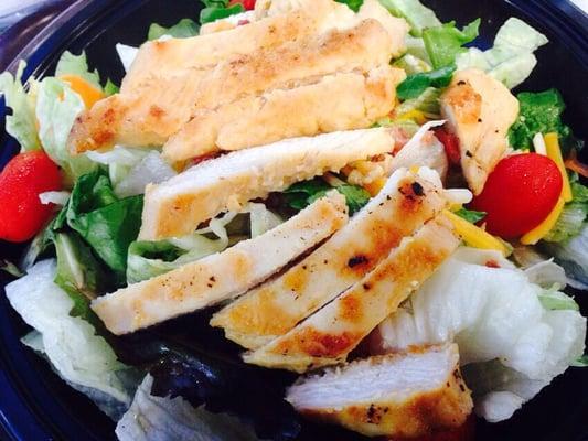 Gem's Premium Bacon Ranch Salad w/grilled chicken: under 400 cals, worth McOinkin' about!