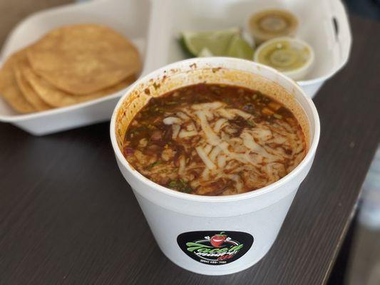 Cheesy birria ramen