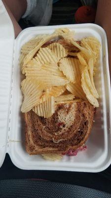 Reuben Sandwich & chips that come with