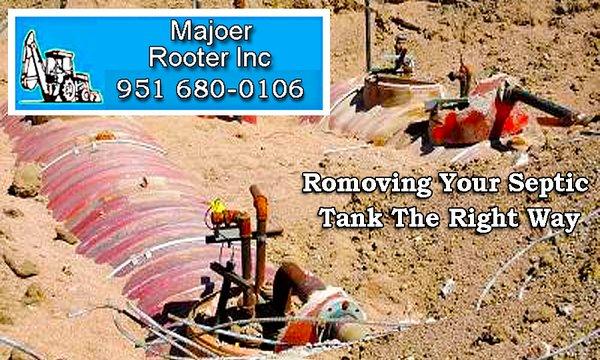 Removing septic tank preventing damage to Components, Distribution Box or Leach Lines-Have an expert remove it without damage 951.680-0106.