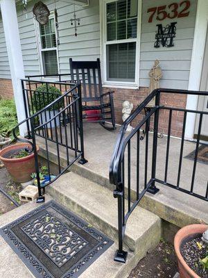 Custom iron hand made railing