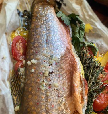 Brook Trout
Stuffed with fresh herbs and lemon