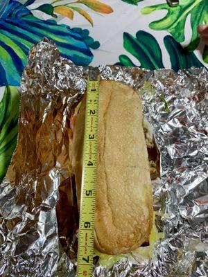 This sub was just a bit shorter than many, but the meat contents did not suffer a shortage. #UpCloseSavor