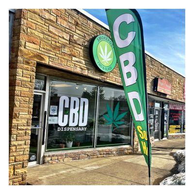 SMOKEPOST CBD . Cannabis Dispensary & Glass Gallery. @ Harlem Ave. One of four in Chicago.  Great Friendly Service. Nice & Easy. Cool!