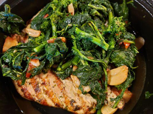 Chicken Paillard w/Broccoli Rabe