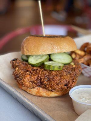 Spicy chicken sandwich